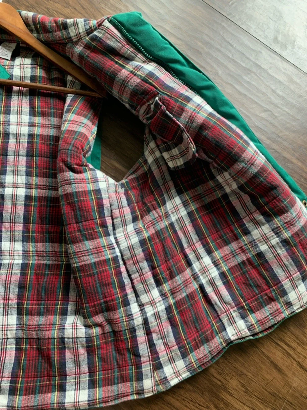 Southern classics 90s Utility Vest with Plaid Lining